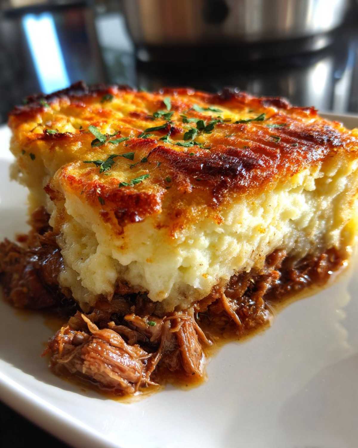 BBQ Pulled Pork Shepherd's Pie - detail 1