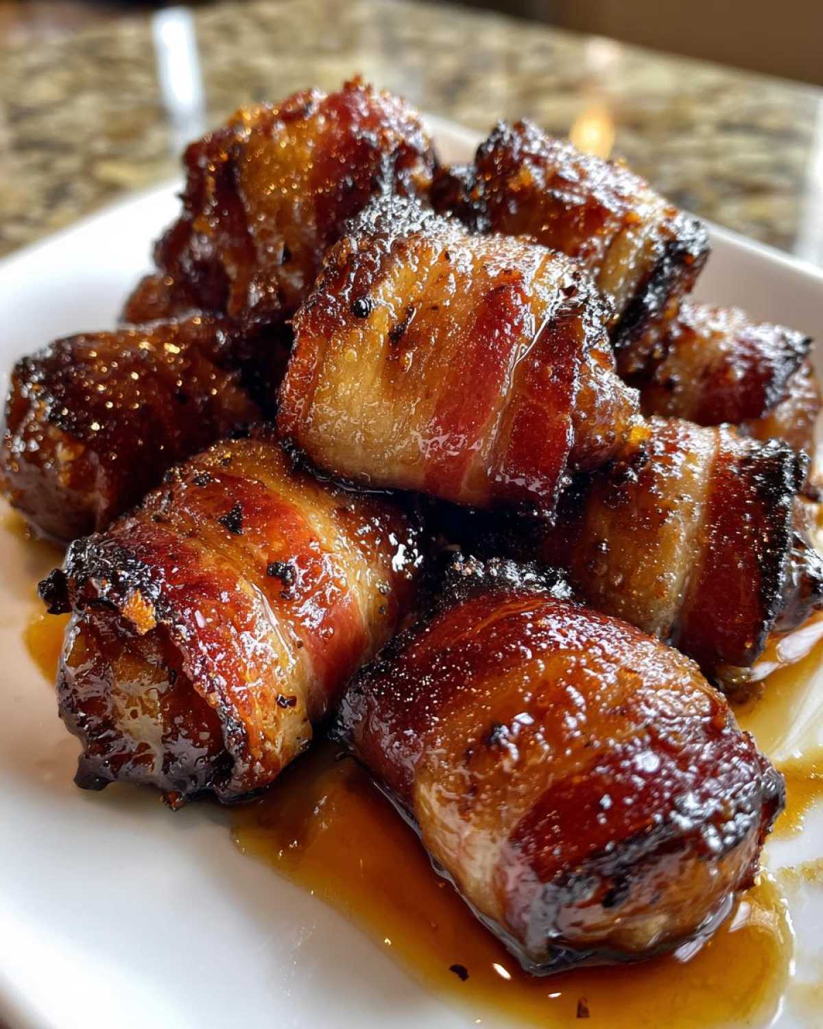 Bacon-Wrapped Whiskey-Glazed Dates - detail 2