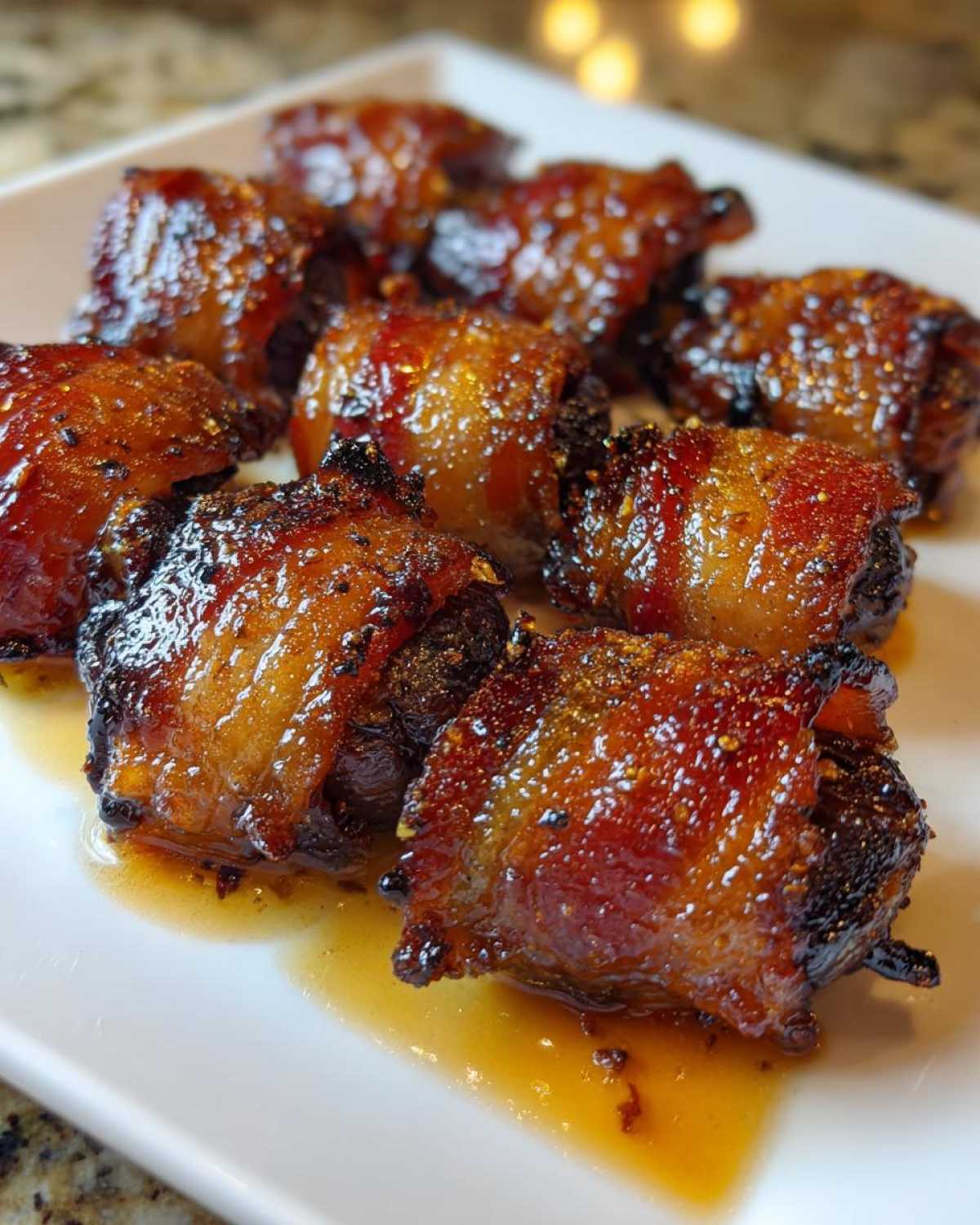 Bacon-Wrapped Whiskey-Glazed Dates - detail 3