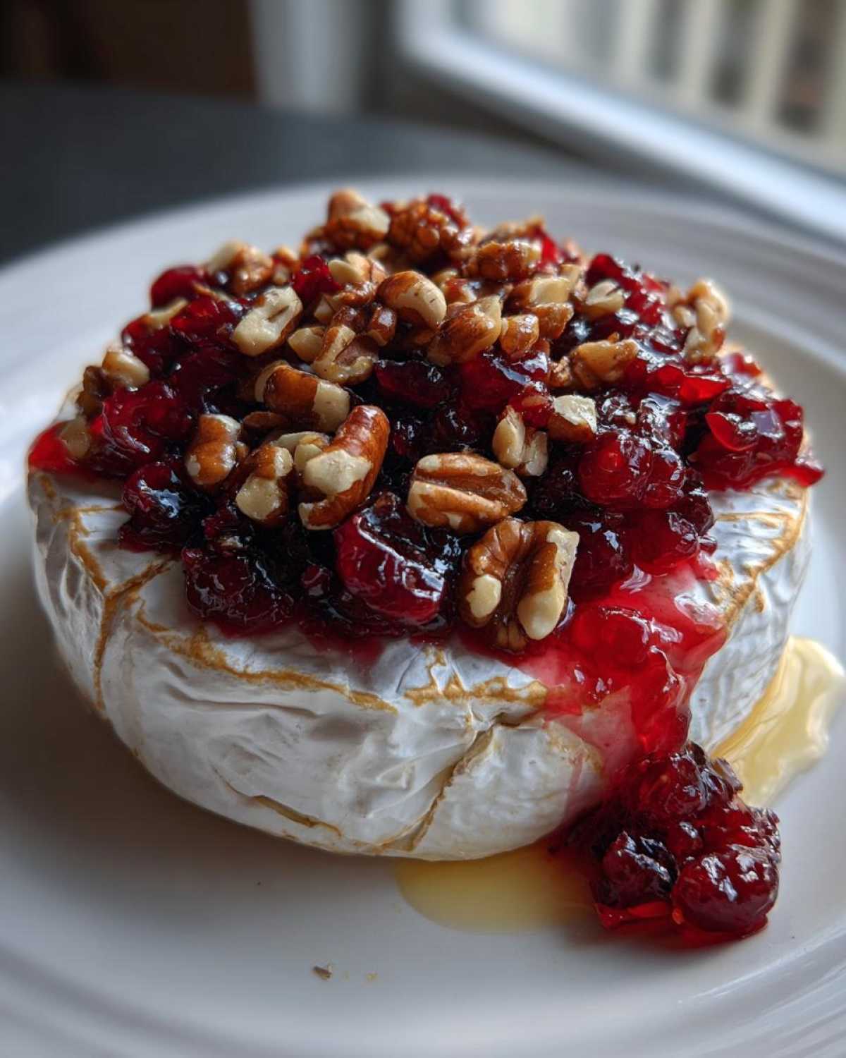 Baked Brie with Cranberry Preserves - detail 1