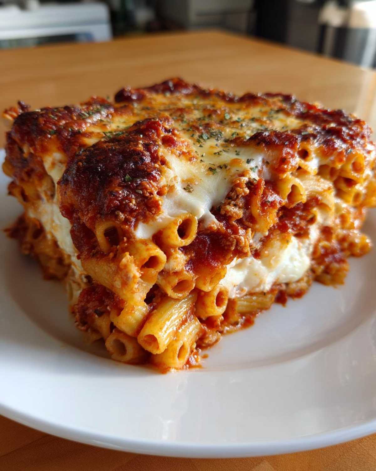 Baked Ziti with Mozzarella and Marinara - detail 2