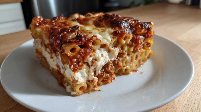 Baked Ziti with Mozzarella and Marinara