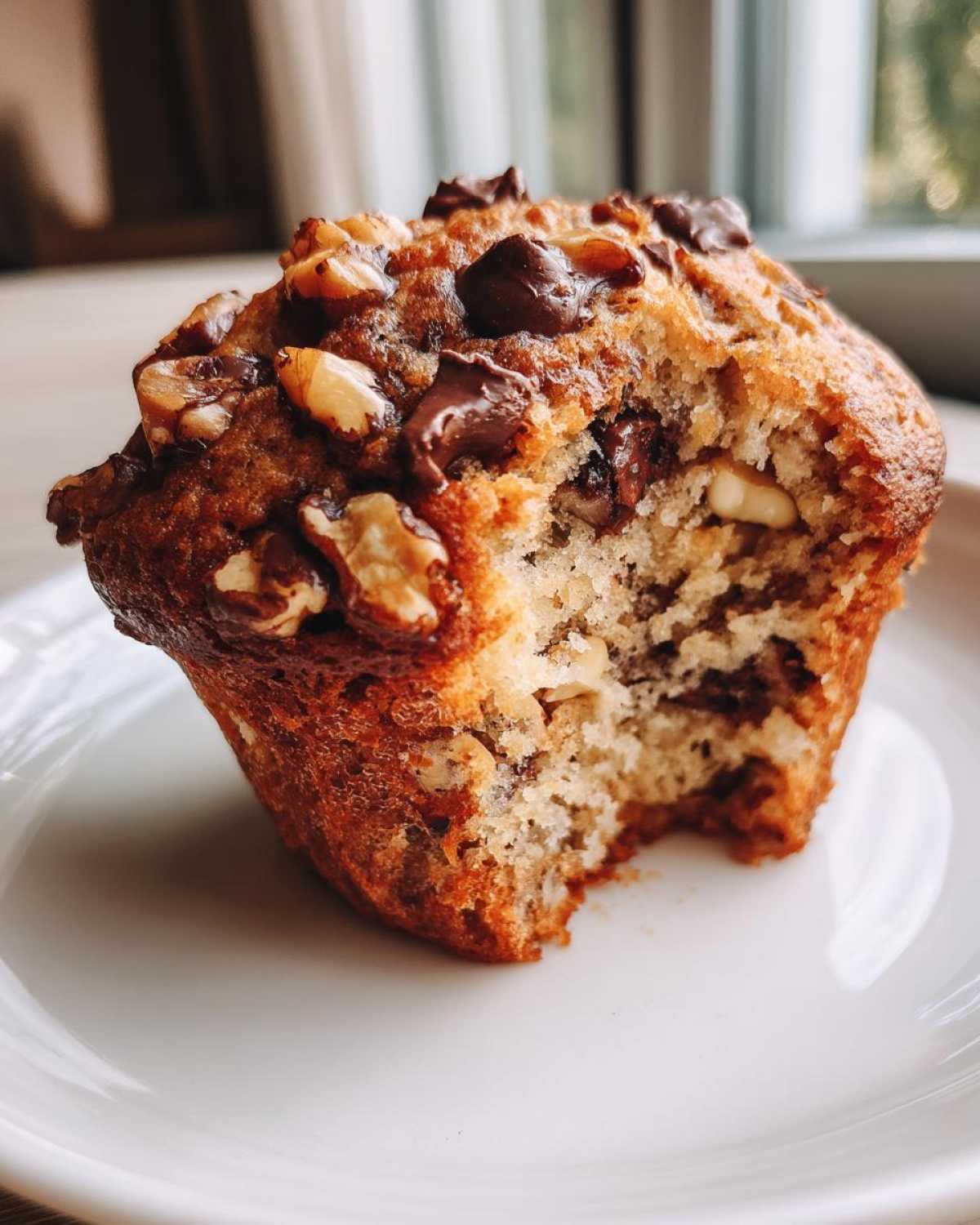 Banana Nut Chocolate Chip Muffins - detail 3