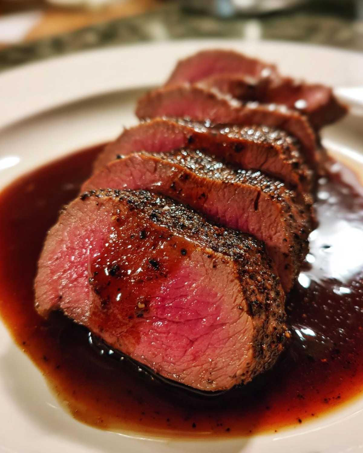 Beef Tenderloin with Red Wine Reduction - detail 2