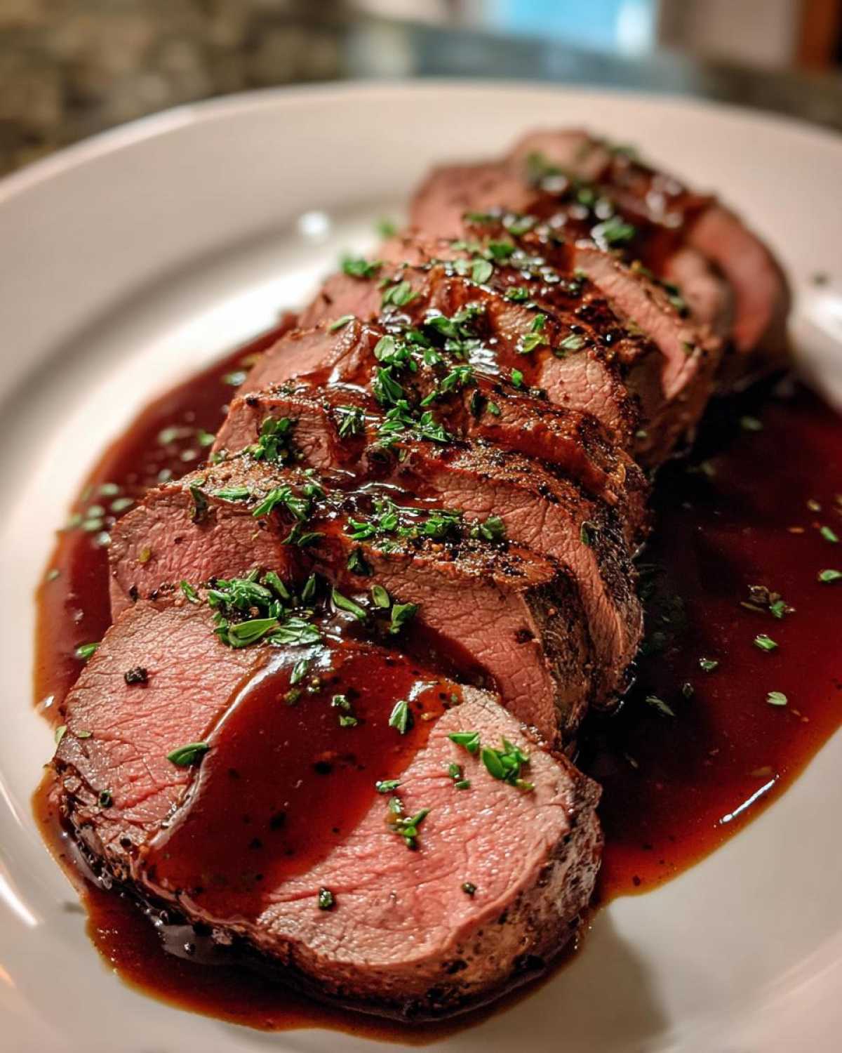 Beef Tenderloin with Red Wine Reduction - detail 4