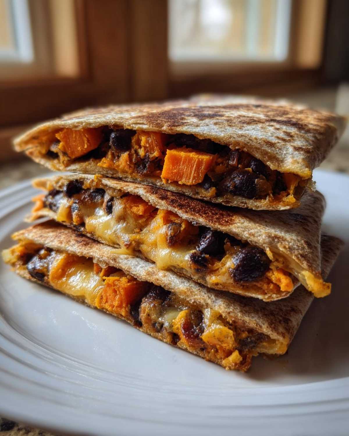 Black Bean and Sweet Potato Quesadillas - detail 1