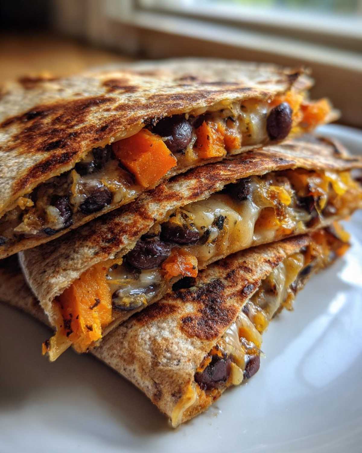 Black Bean and Sweet Potato Quesadillas - detail 2