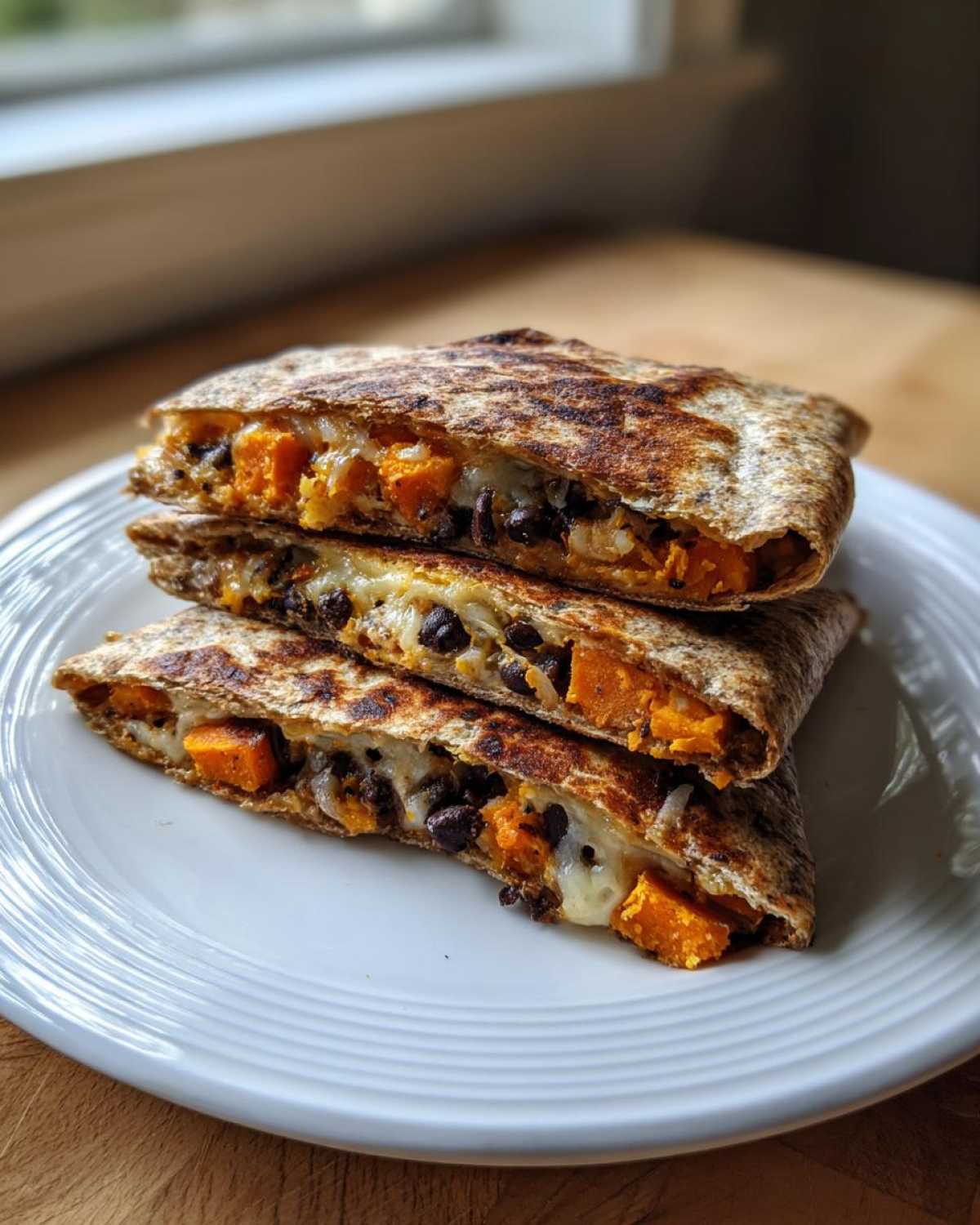Black Bean and Sweet Potato Quesadillas - detail 3