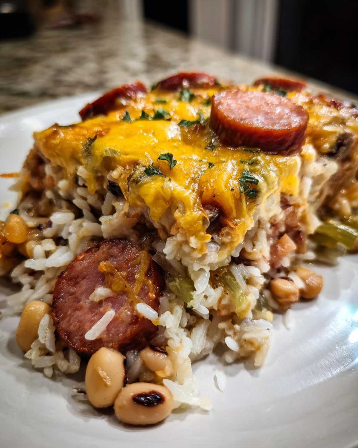 Black-Eyed Pea Hoppin' John Casserole - detail 1