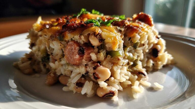 Black-Eyed Pea Hoppin' John Casserole