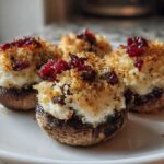Brie and Cranberry Stuffed Mushrooms
