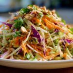 Broccoli Slaw Salad with Almond Butter Dressing