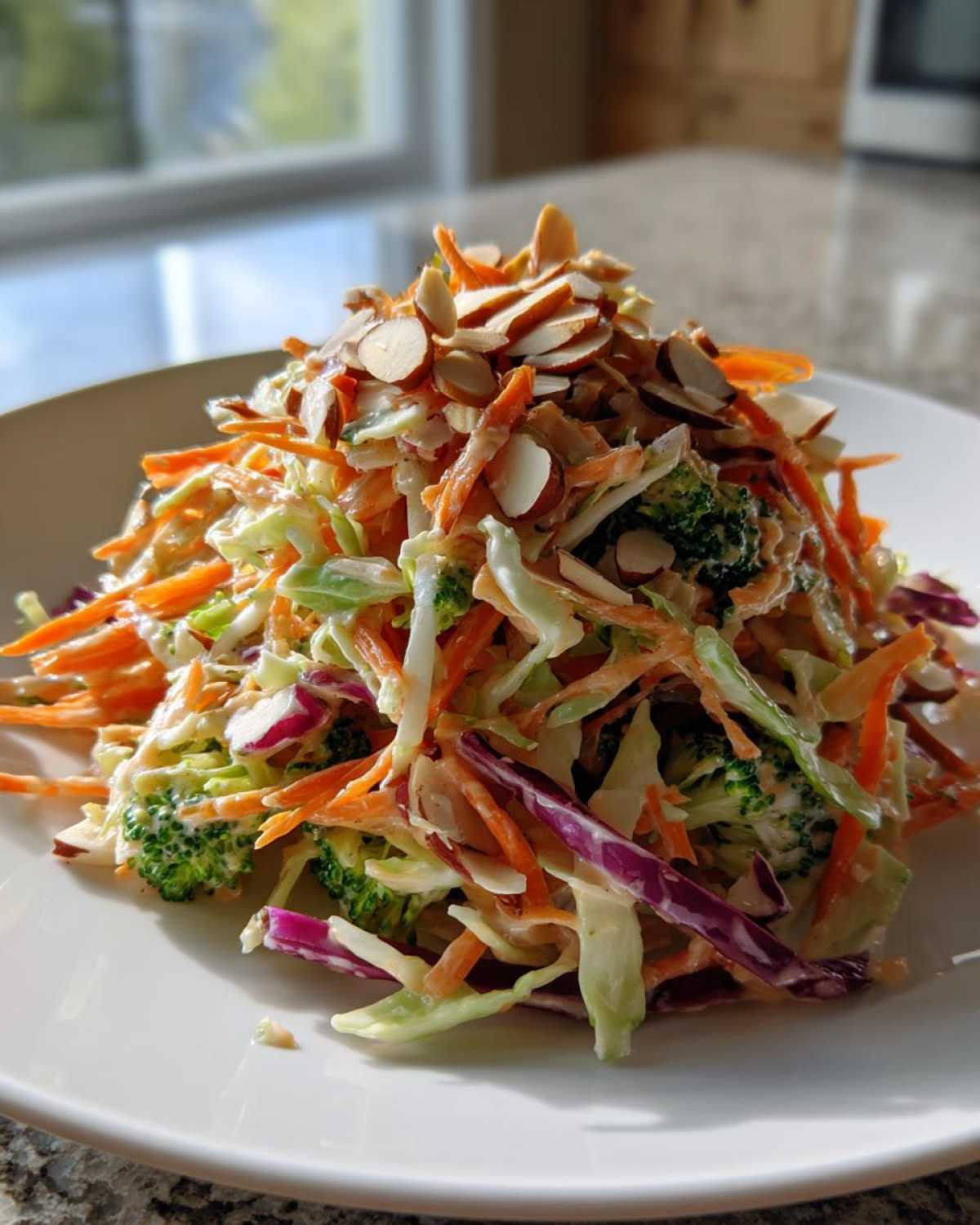 Broccoli Slaw Salad with Almond Butter Dressing - detail 2