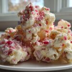 Candy Cane Popcorn Clusters