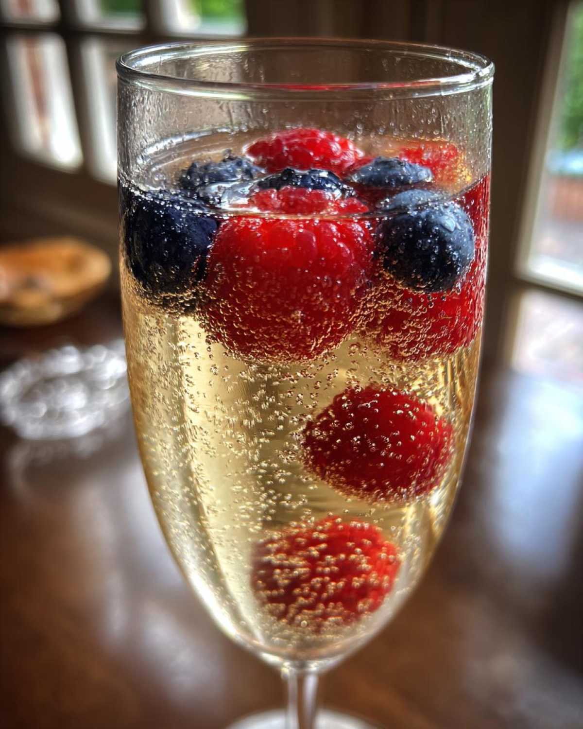 Champagne Punch with Berries - detail 1