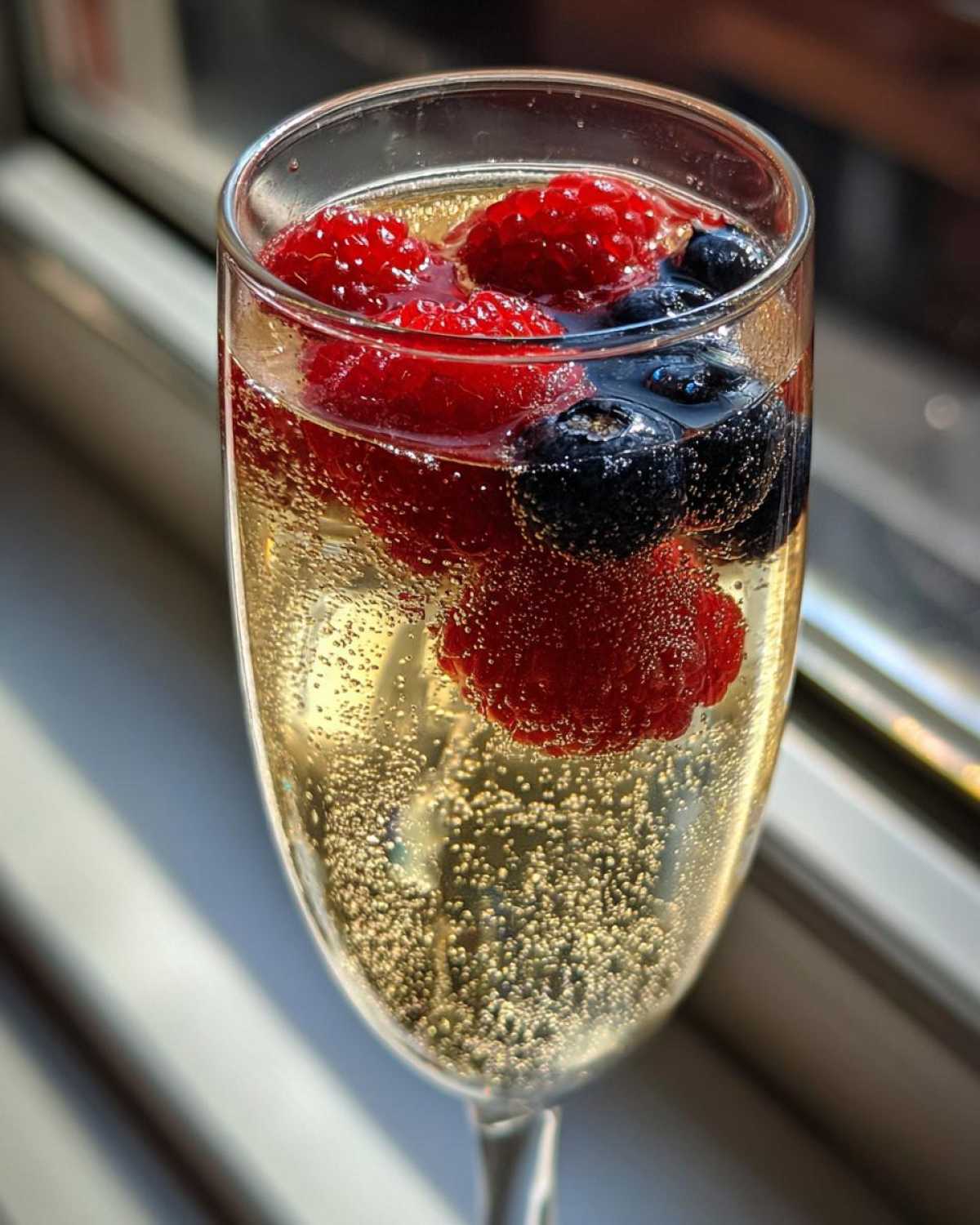 Champagne Punch with Berries - detail 4