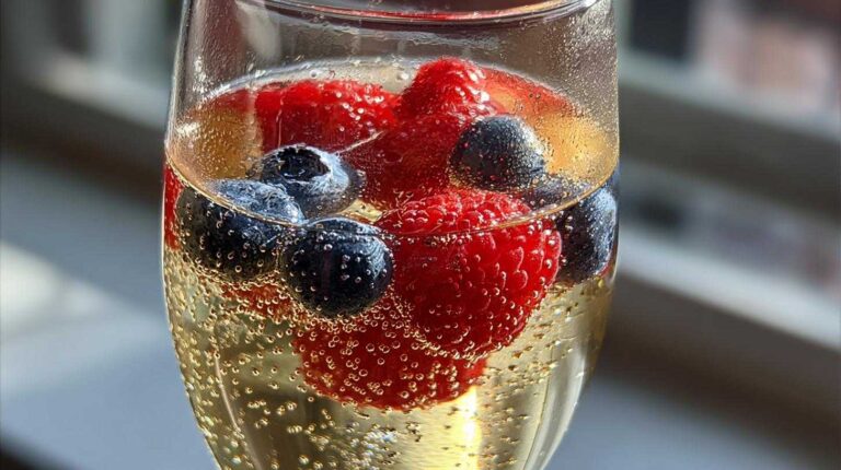 Champagne Punch with Berries