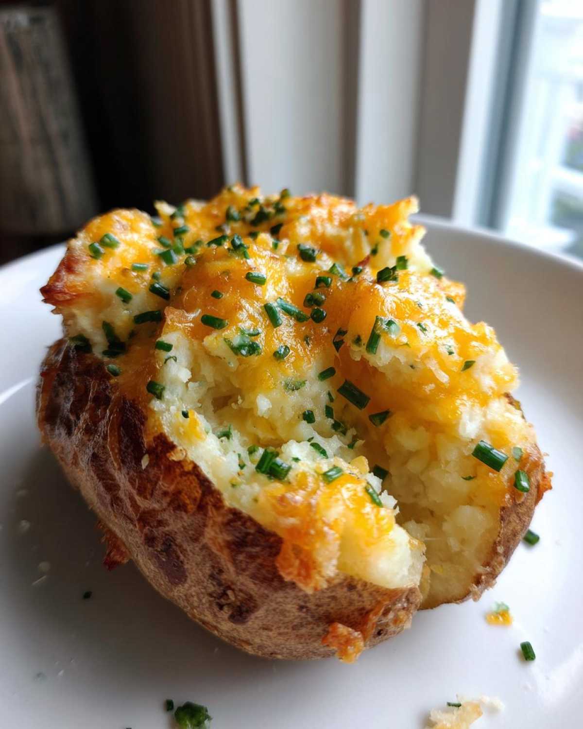 Cheddar and Chive Twice-Baked Potatoes - detail 1
