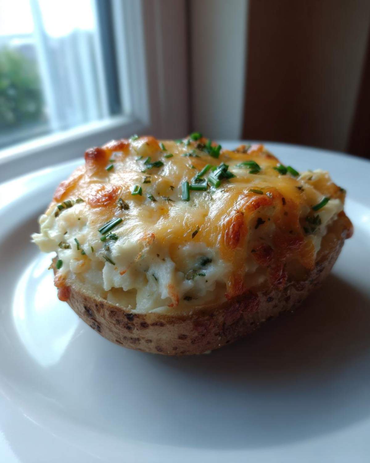 Cheddar and Chive Twice-Baked Potatoes - detail 3