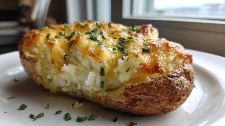 Cheddar and Chive Twice-Baked Potatoes