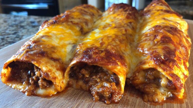 Cheesy Beef and Bean Enchiladas