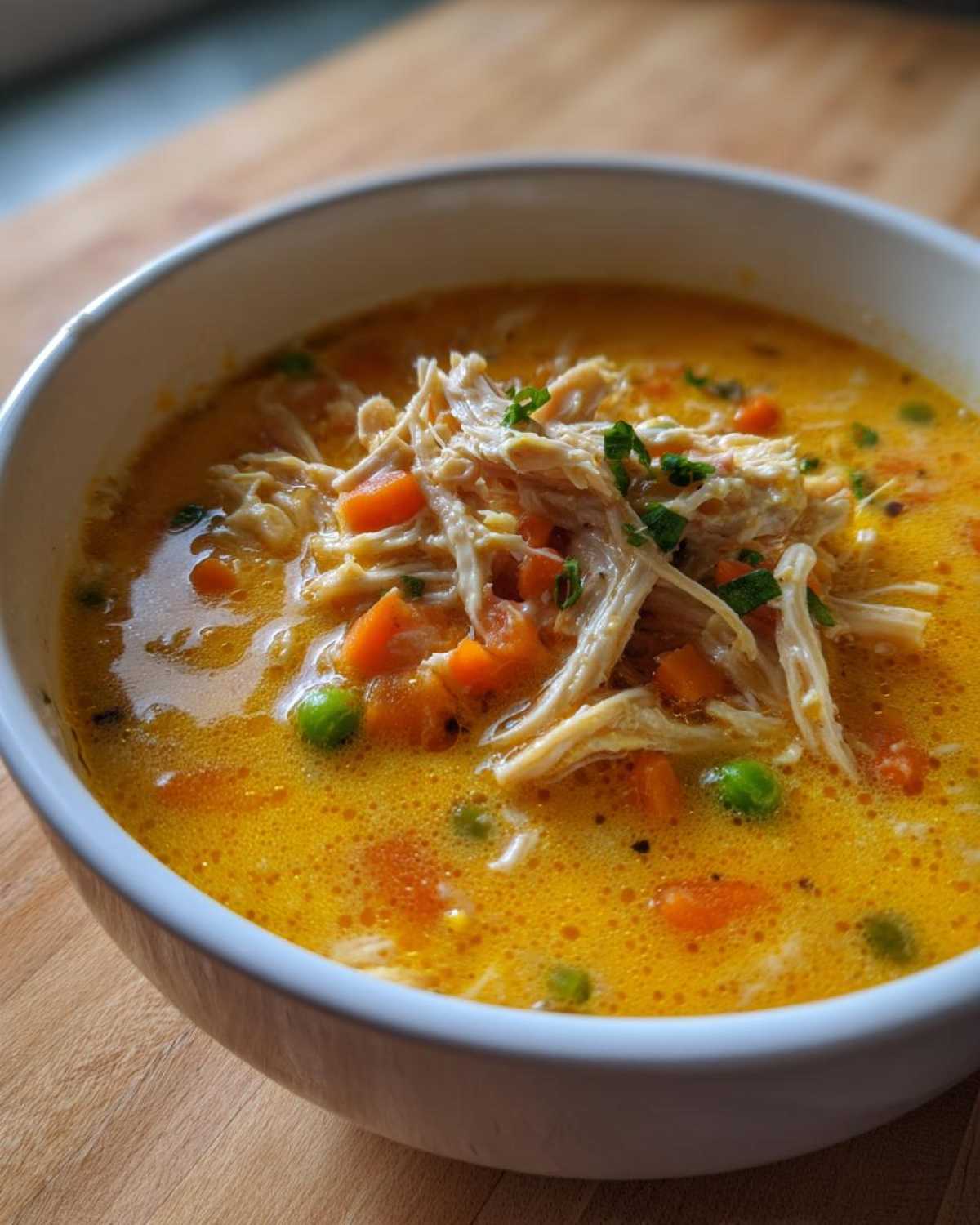 Cheesy Turkey and Vegetable Soup - detail 1
