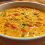 Cheesy Turkey and Vegetable Soup