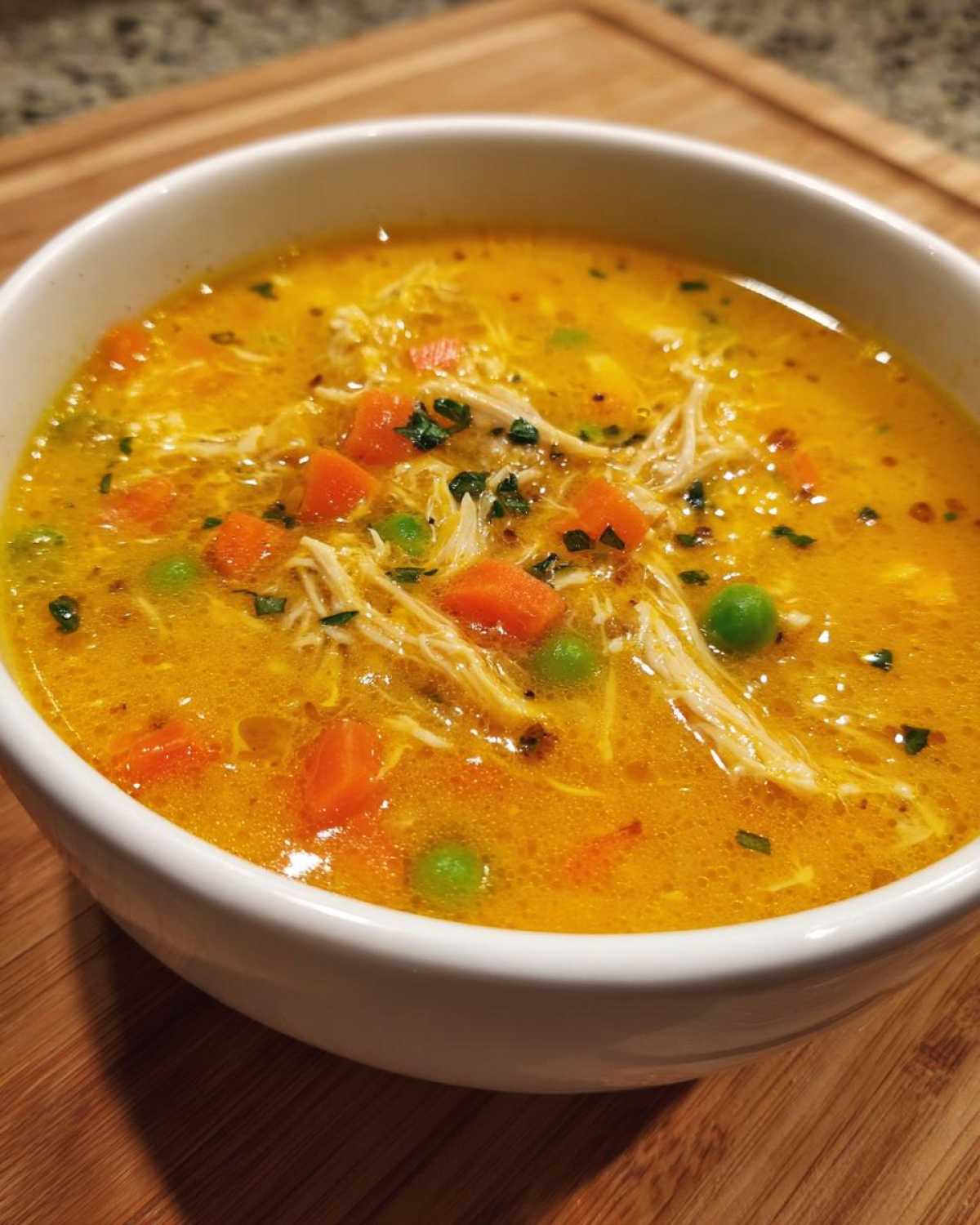 Cheesy Turkey and Vegetable Soup - detail 2