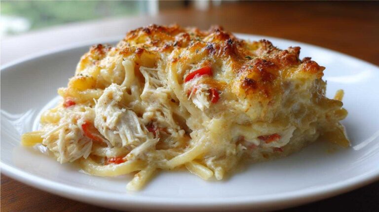 Chicken Tetrazzini Bake