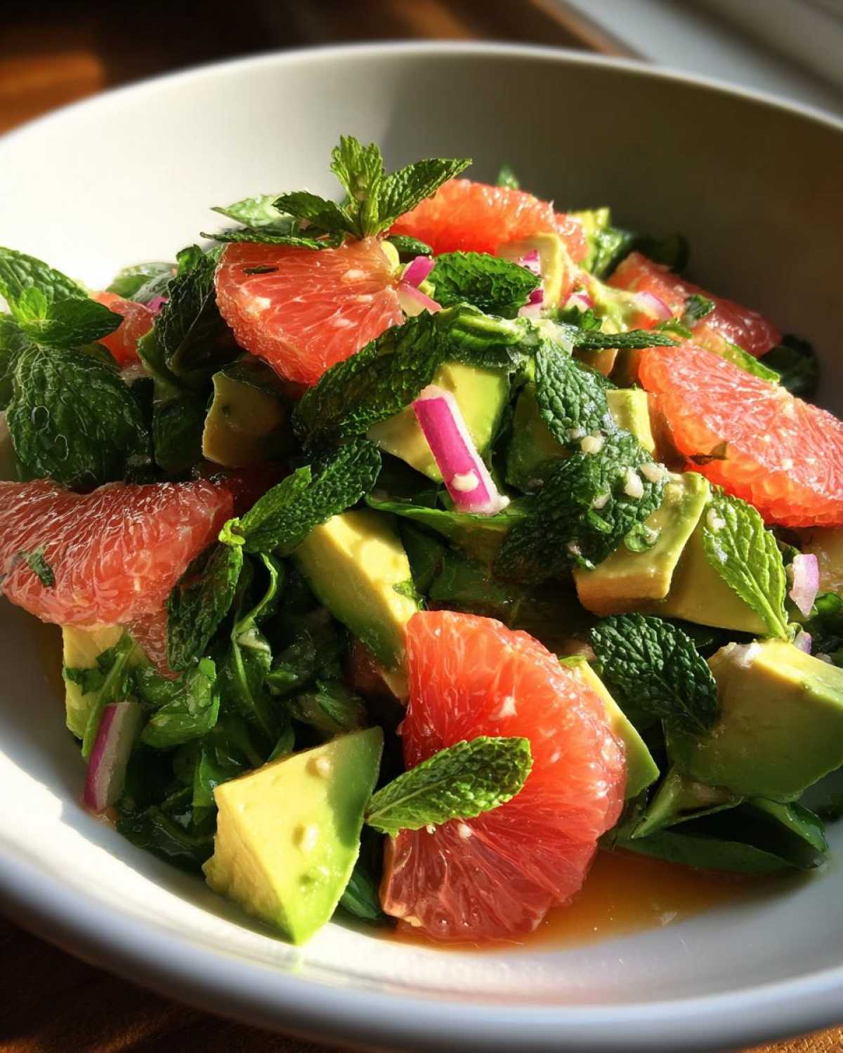 Citrus Avocado Breakfast Salad with Grapefruit - detail 1
