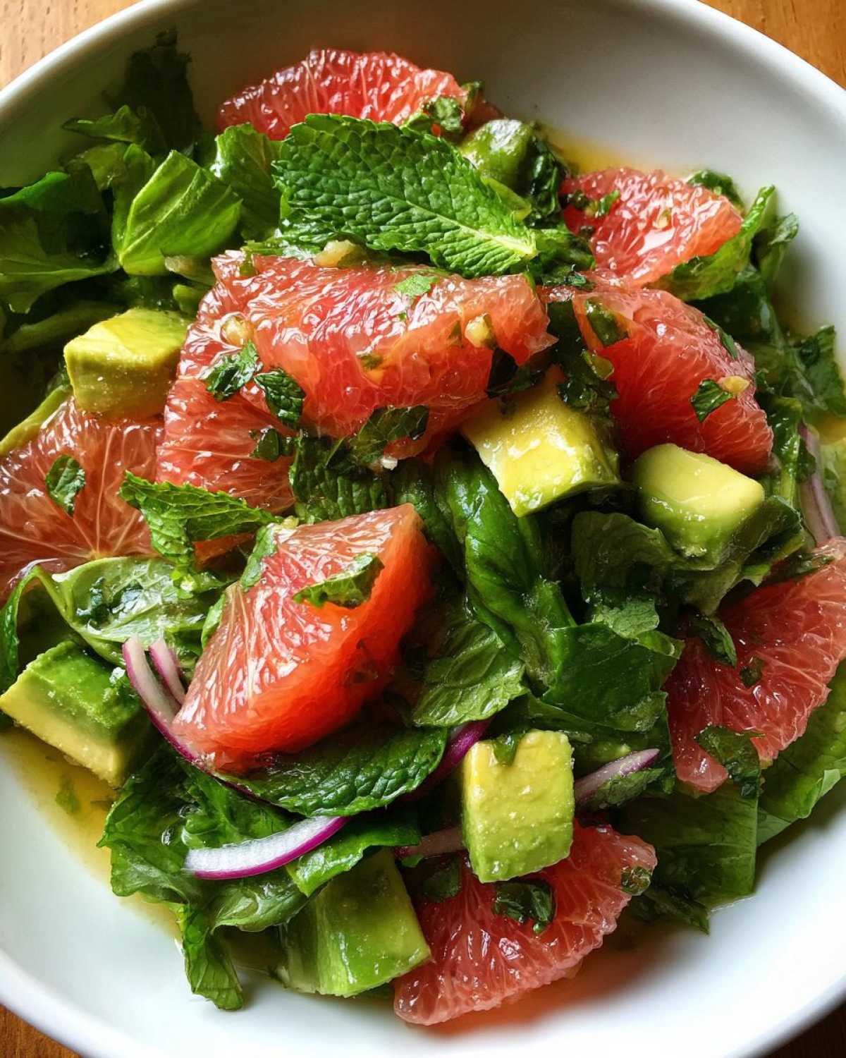Citrus Avocado Breakfast Salad with Grapefruit - detail 2