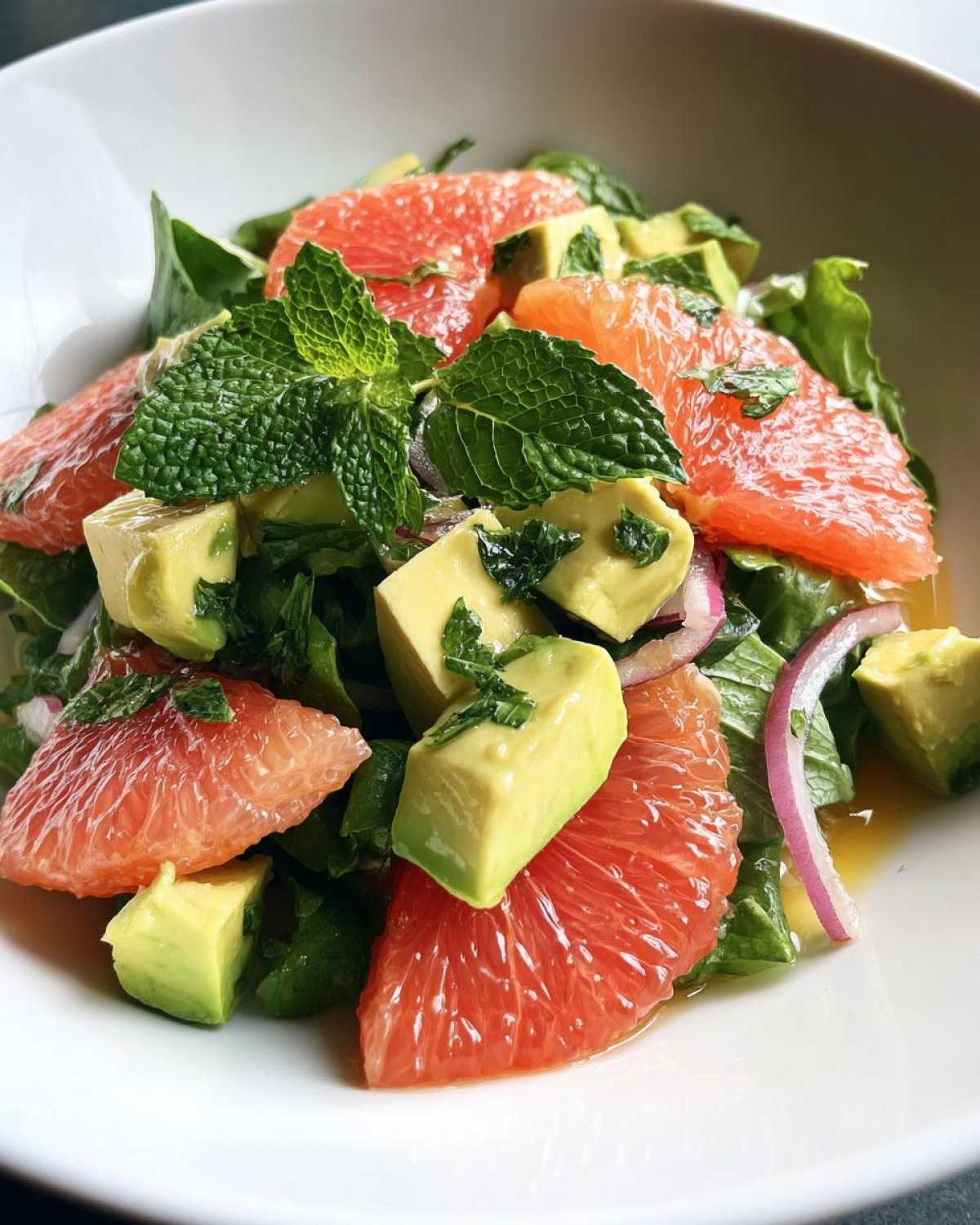 Citrus Avocado Breakfast Salad with Grapefruit - detail 3