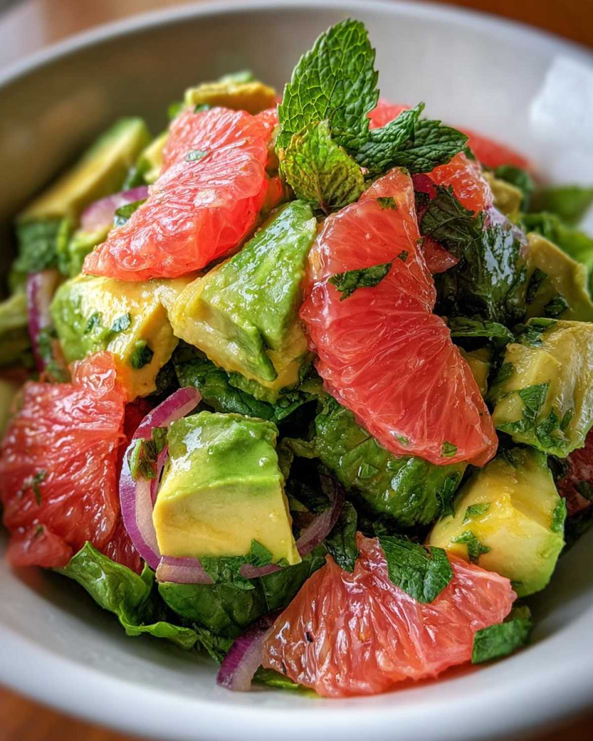 Citrus Avocado Breakfast Salad with Grapefruit - detail 4