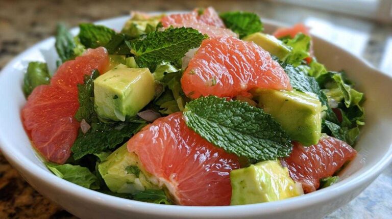 Citrus Avocado Breakfast Salad with Grapefruit