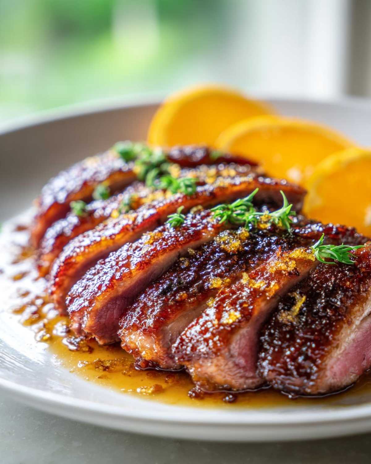Citrus Honey Glazed Duck Breast - detail 4