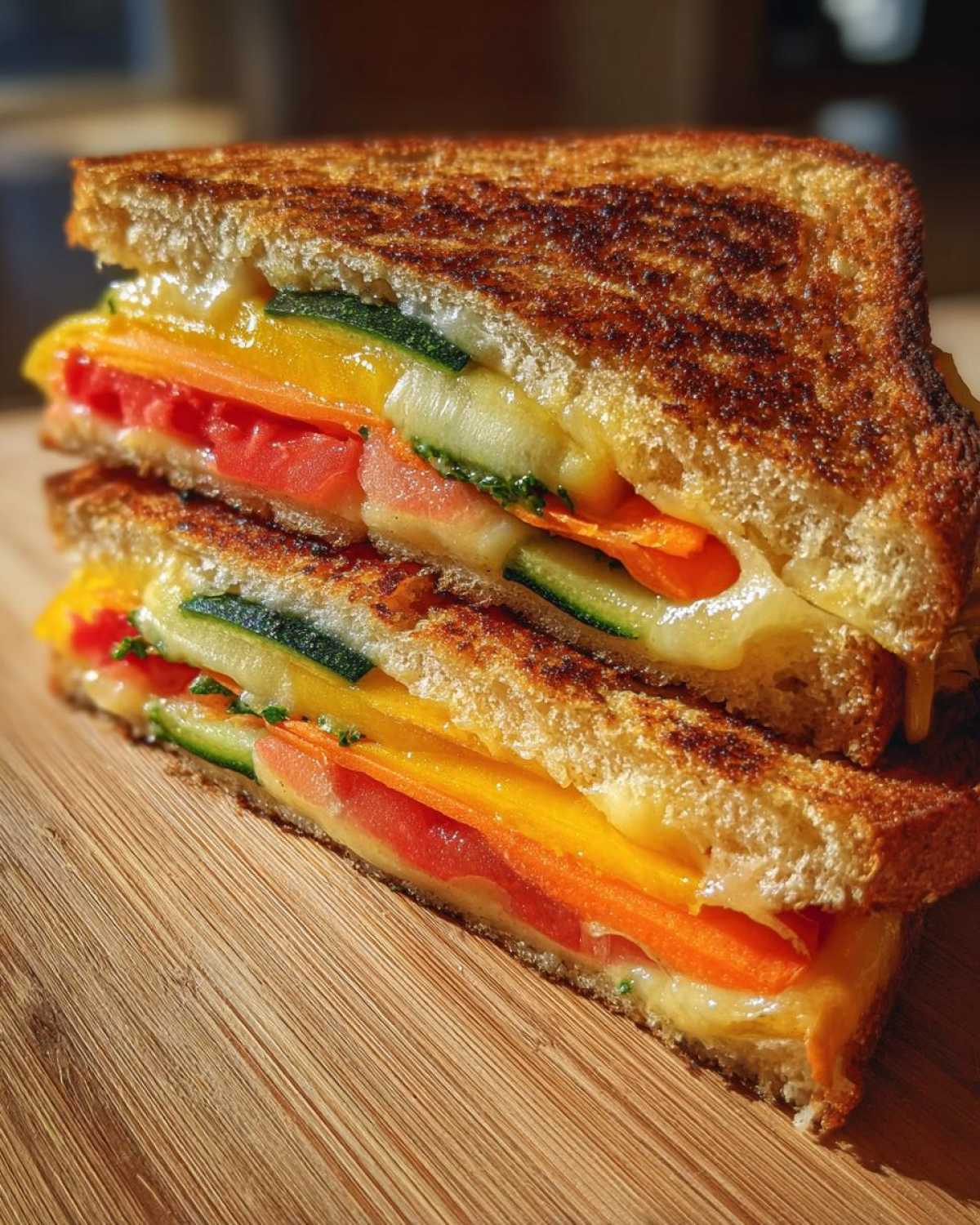 Colorful Rainbow Veggie Grilled Cheese - detail 1