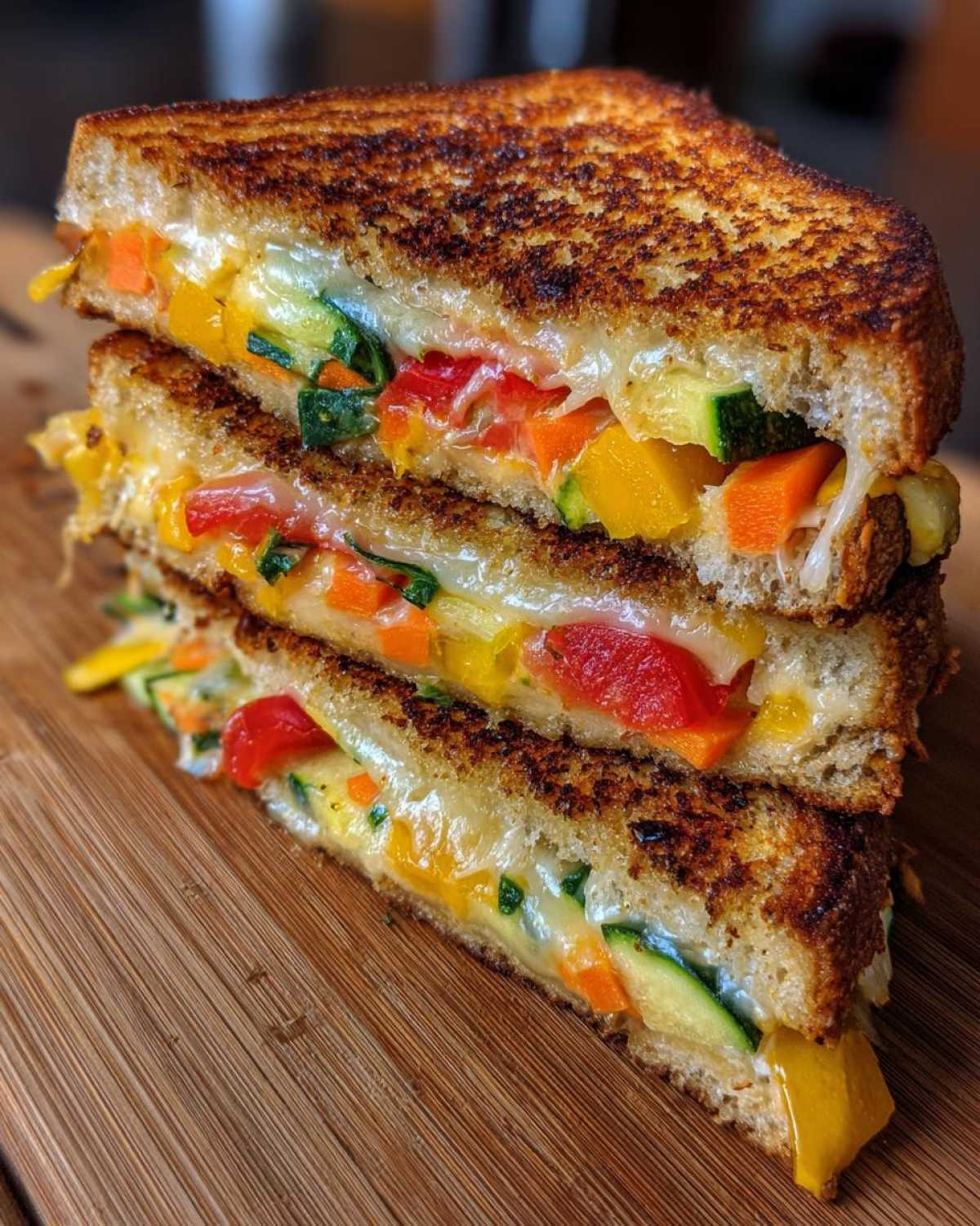 Colorful Rainbow Veggie Grilled Cheese - detail 2