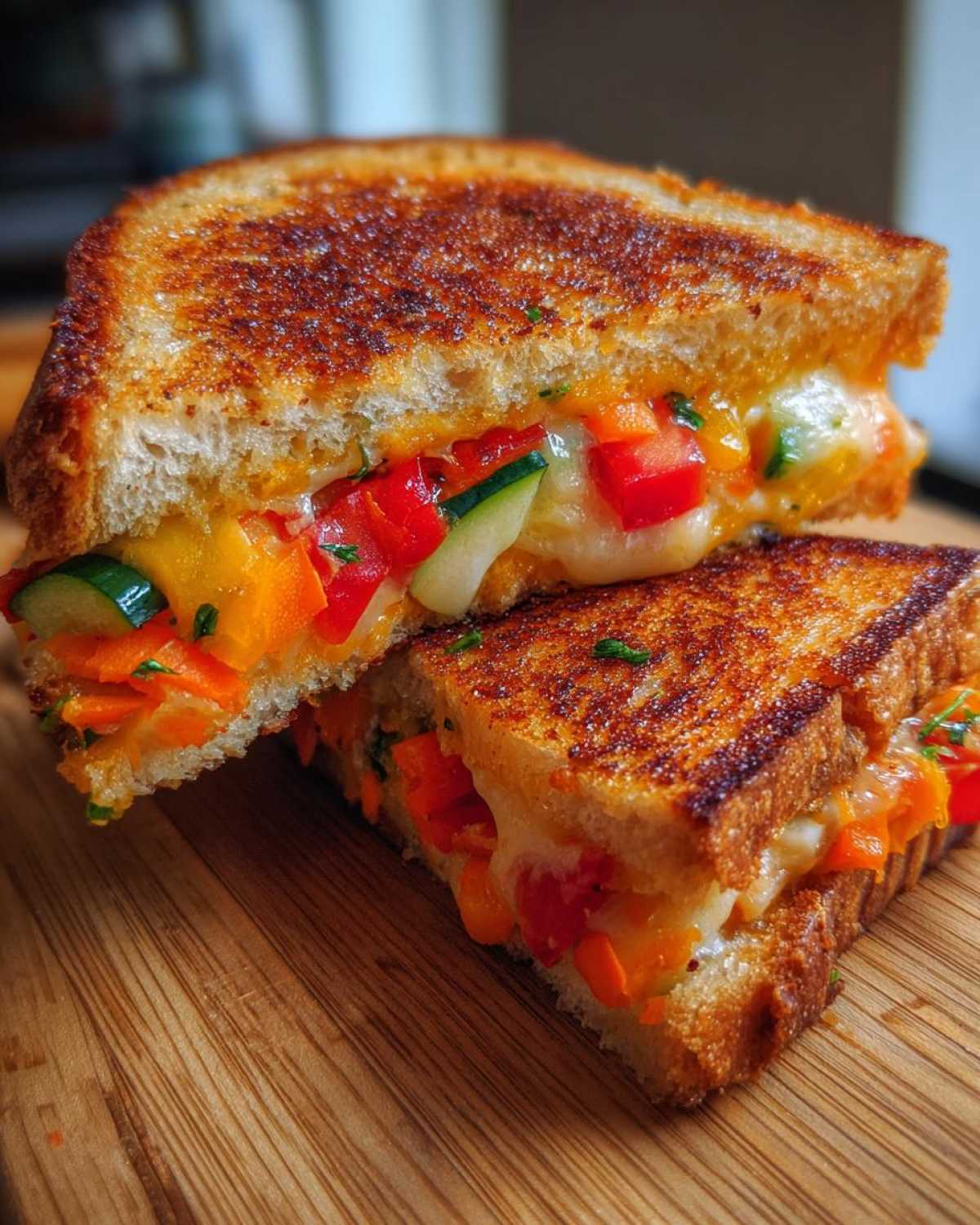 Colorful Rainbow Veggie Grilled Cheese - detail 4