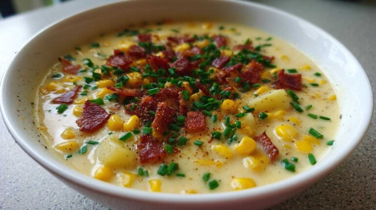 Corn Chowder with Bacon and Chives