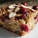 Cranberry Almond Baked Oatmeal