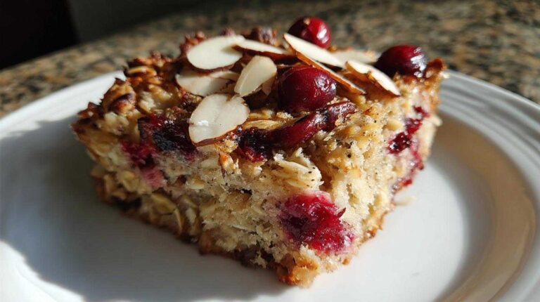 Cranberry Almond Baked Oatmeal
