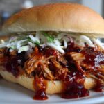 Cranberry BBQ Pulled Pork Sandwiches