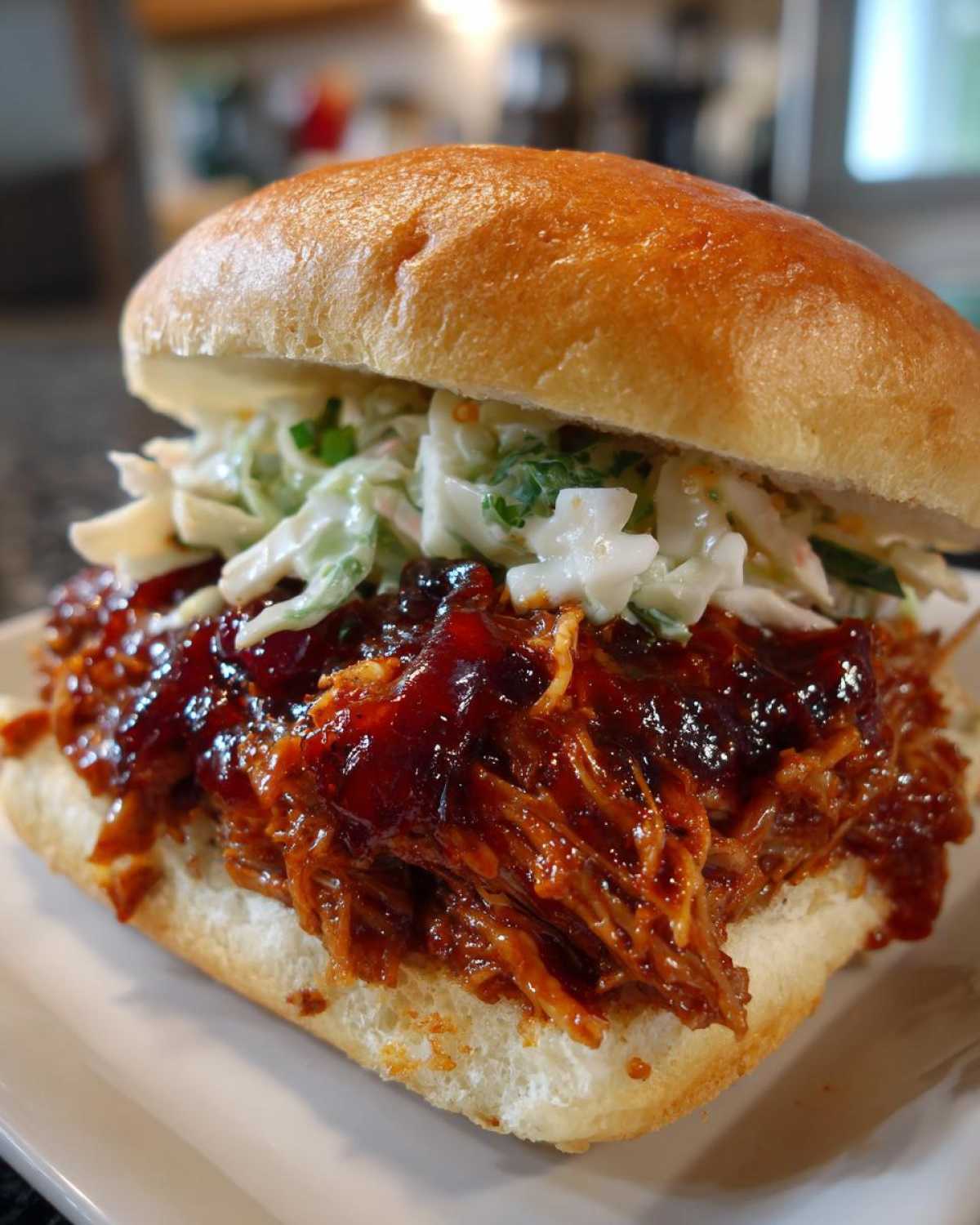 Cranberry BBQ Pulled Pork Sandwiches - detail 3