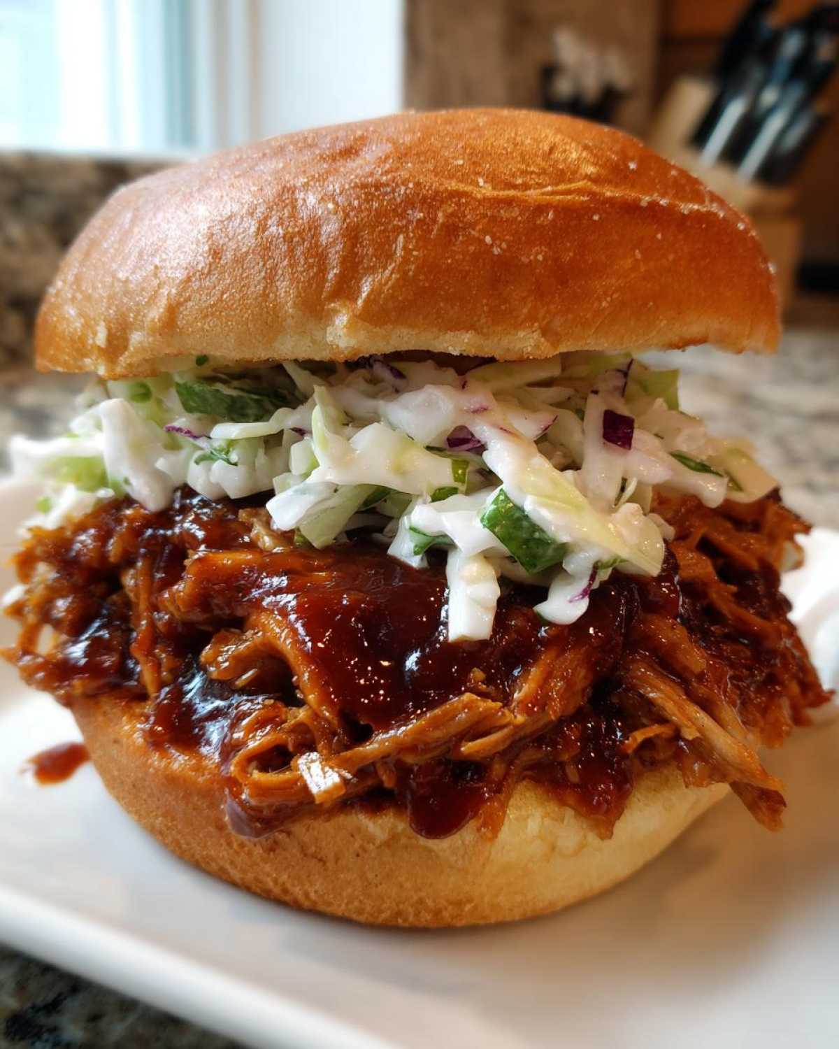 Cranberry BBQ Pulled Pork Sandwiches - detail 4