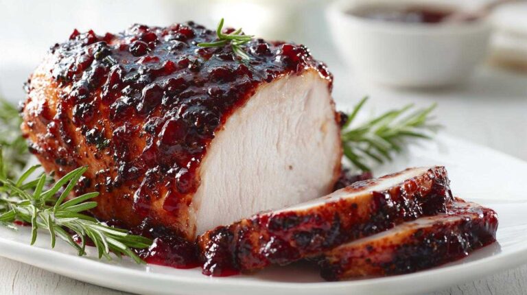 Cranberry-Glazed Turkey Breasts
