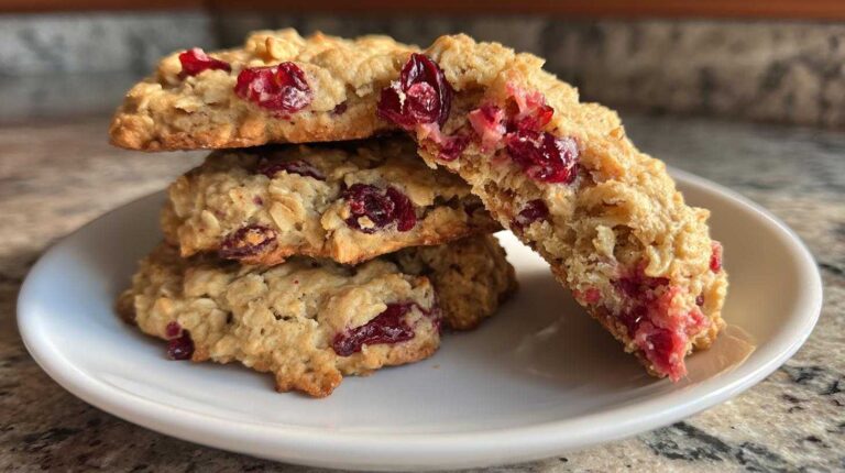 Cranberry Oatmeal Breakfast Cookies