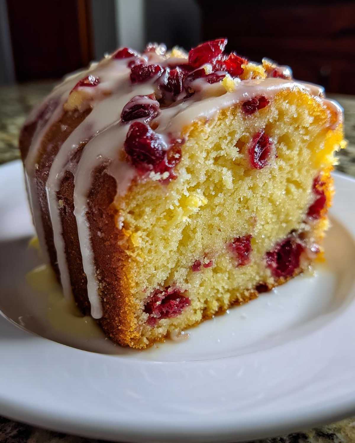 Cranberry Orange Pound Cake - detail 2
