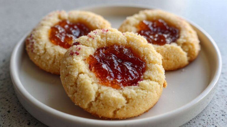 Cranberry Orange Thumbprint Cookies