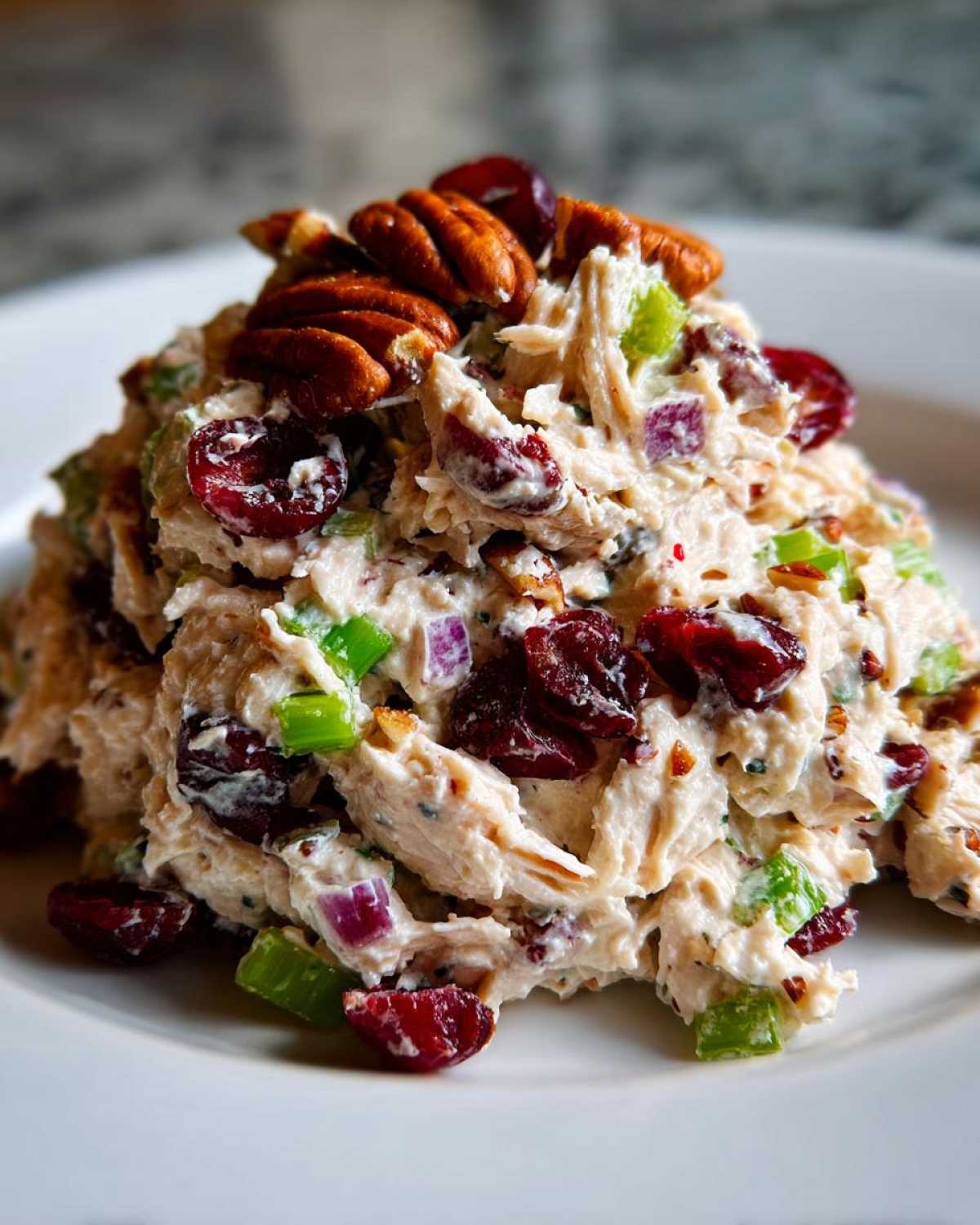 Cranberry Turkey Salad with Pecans - detail 1