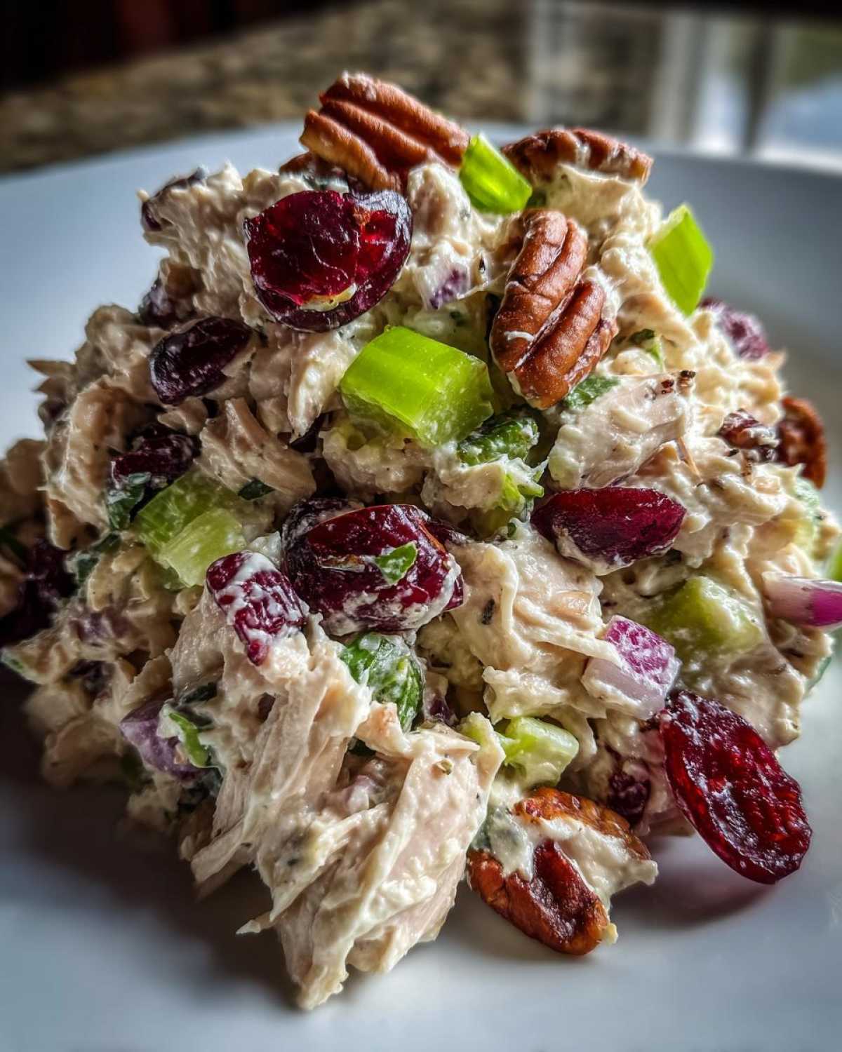 Cranberry Turkey Salad with Pecans - detail 2